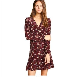 Veronica Beard Riggins Dress in Bordeaux Multi Floral Print - size 2 NWOT